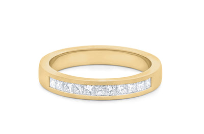 Princess Cut Diamond Channel Set Ring