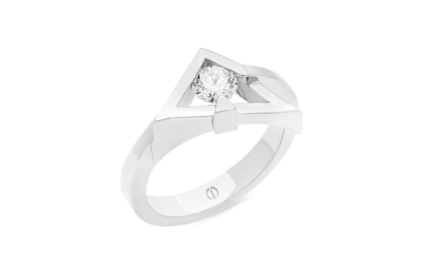 Escher: Brilliant Cut Diamond Solitaire Ring