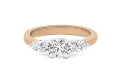 Fate: Brilliant Cut Diamond Five Stone Ring