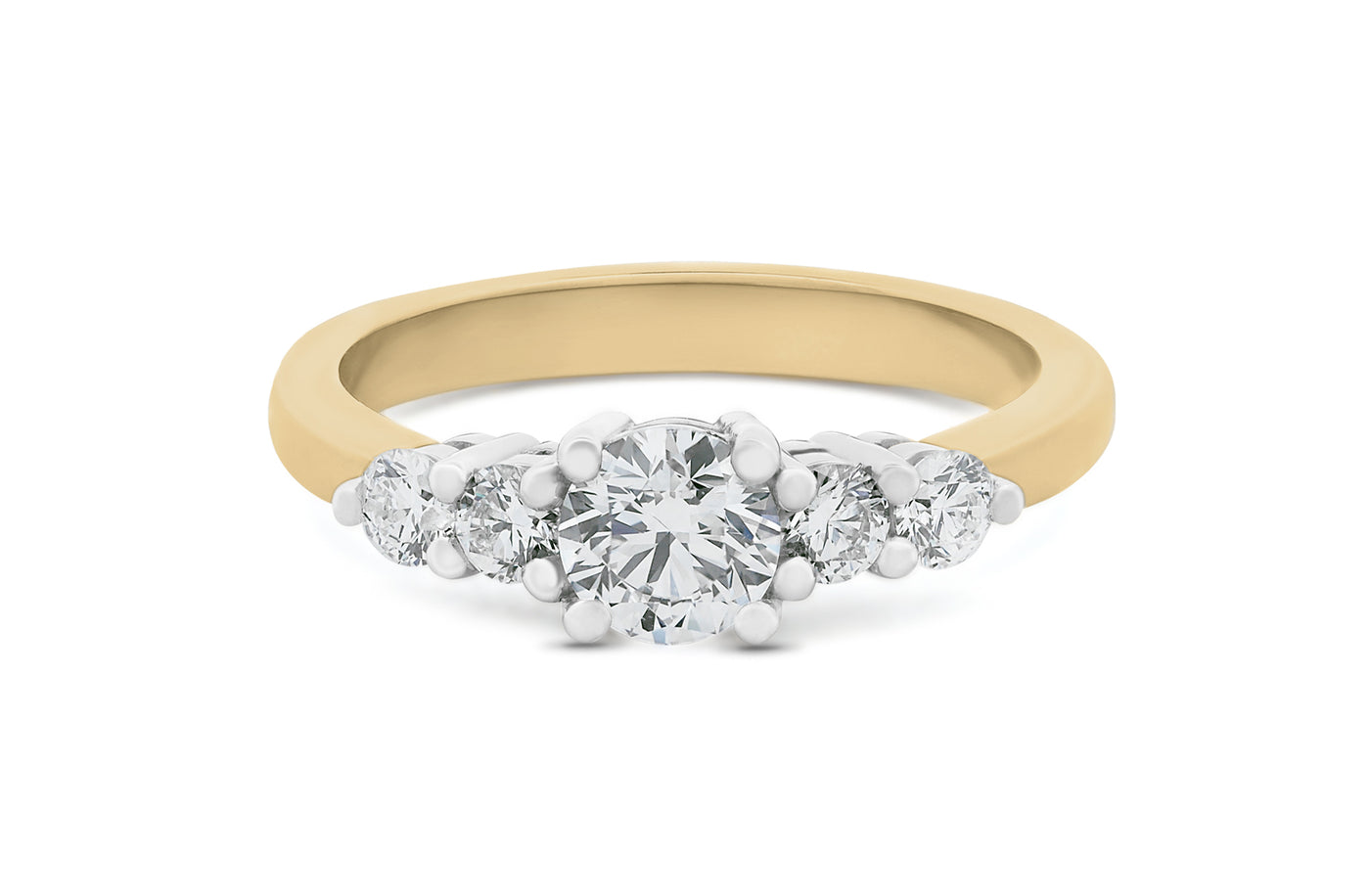 Fate: Brilliant Cut Diamond Five Stone RingFate: Brilliant Cut Diamond Five Stone Ring