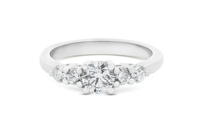 Fate: Brilliant Cut Diamond Five Stone Ring