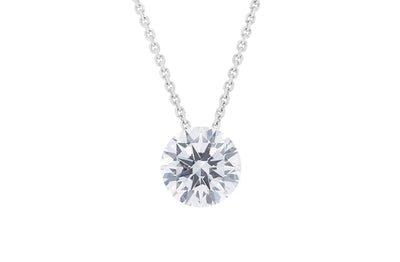 The Floeting® Diamond Pendant in White Gold | 1.63ct E VVS2