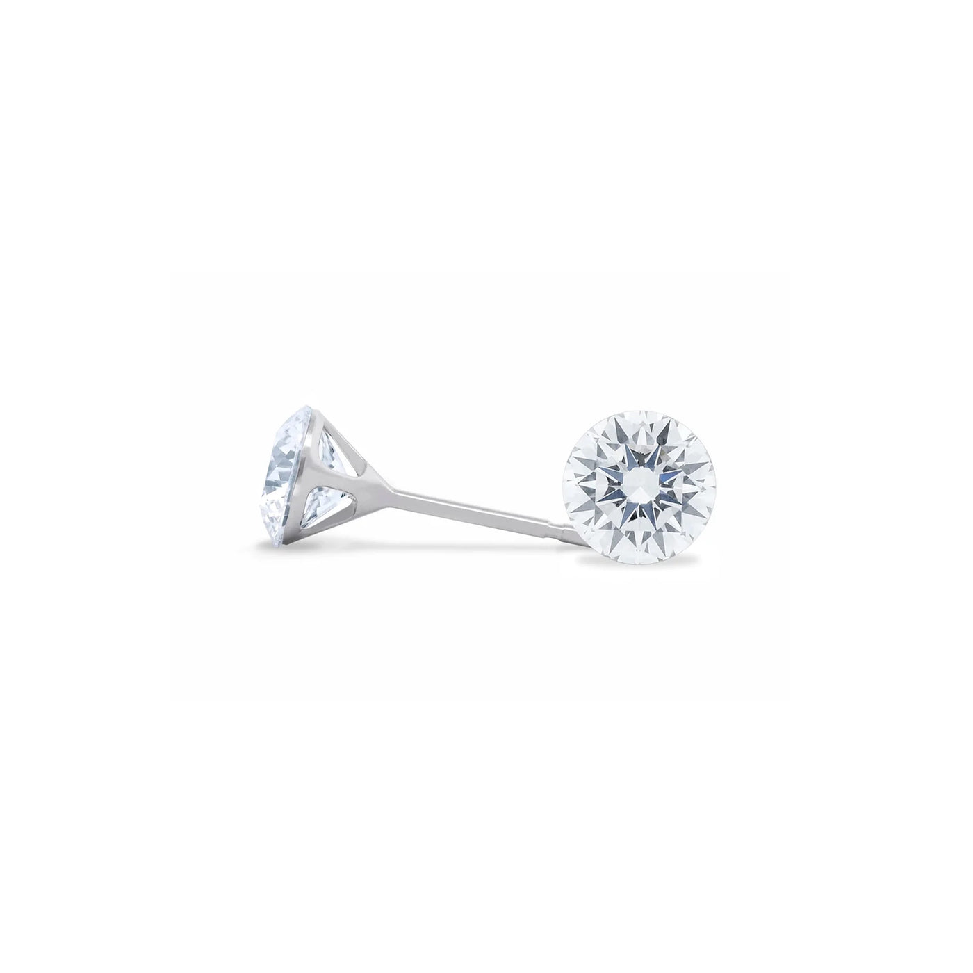 The Floeting® Diamond Stud Earrings | 0.54ctw F VS