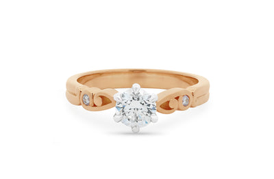 Furl: Brilliant Cut Diamond Solitaire Ring