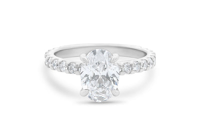 Honour: Oval Cut Diamond Solitaire Ring