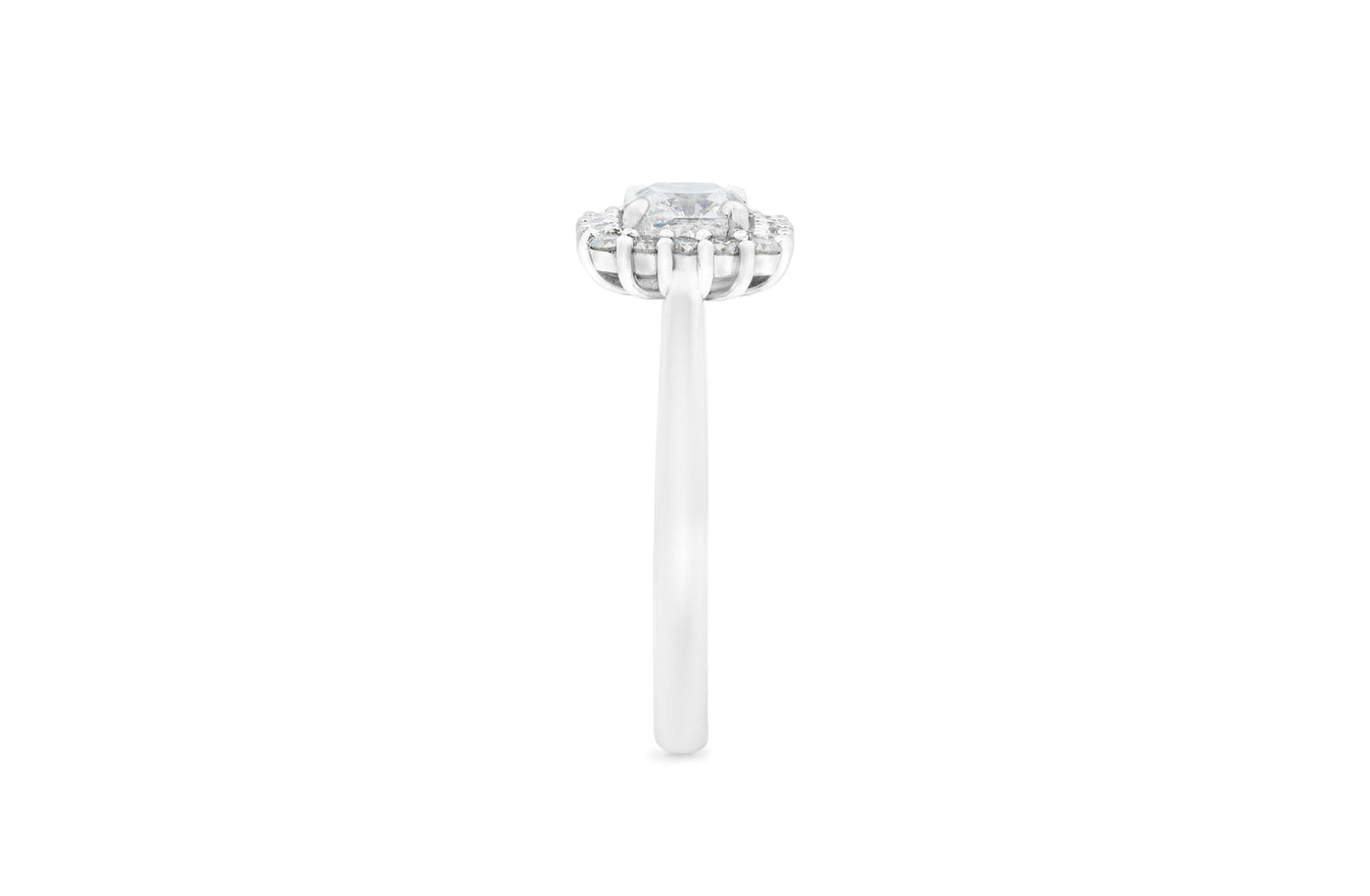 Luminous: Cushion Cut Diamond Halo Ring