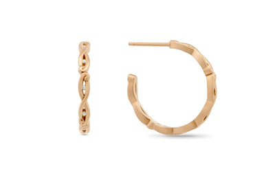 Marena: Diamond Hoop Earrings