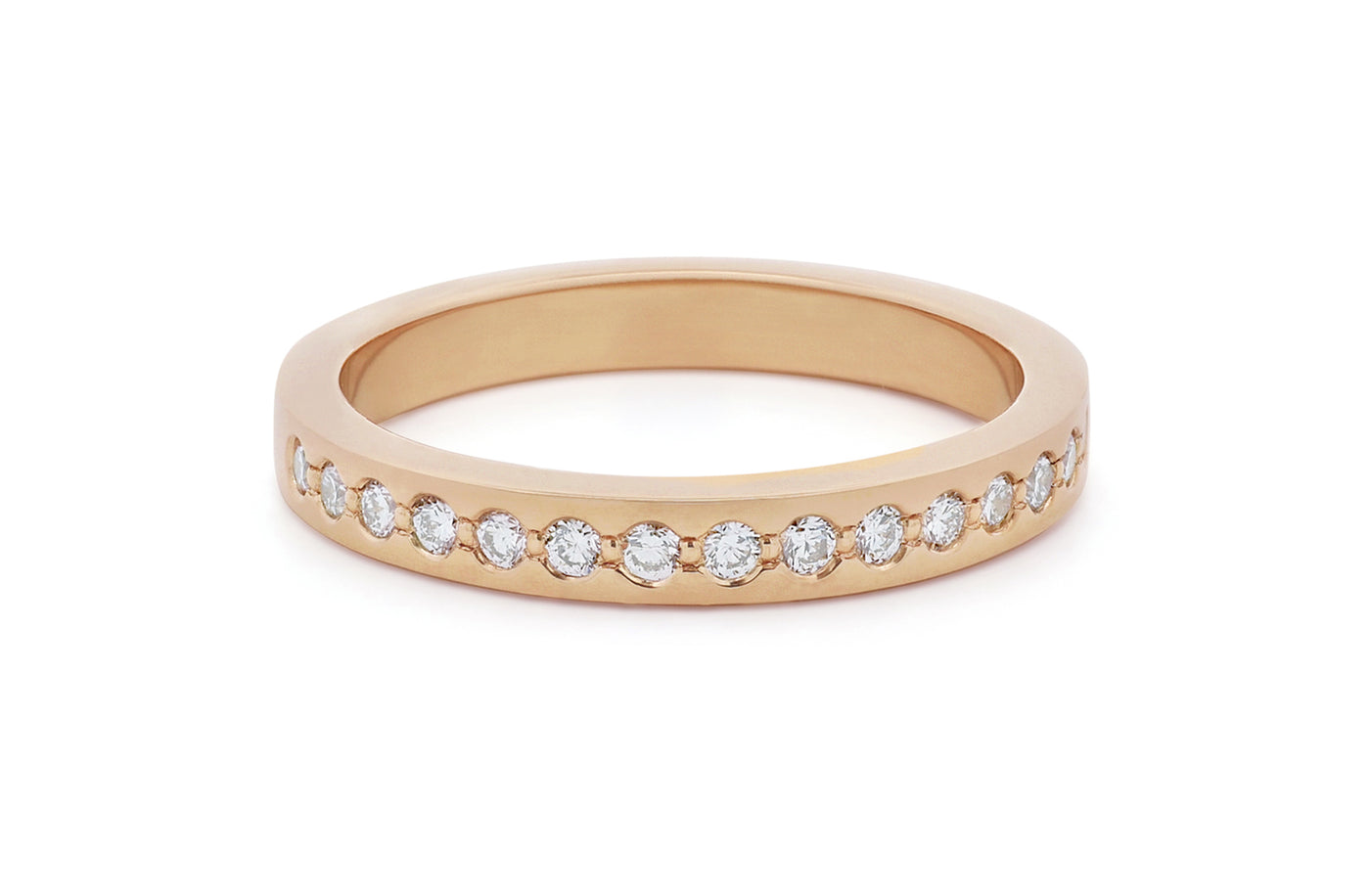 Products Single Bead Set Diamond Wedding Ring