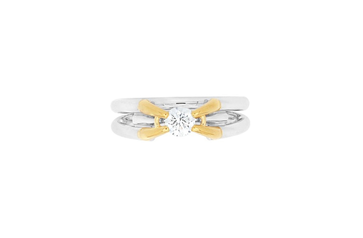 Inspired Collection, Tusk, Elephant, Platinum, 18k, 18ct, White gold yellow gold, brilliant cut, round cut, specialist, contemporary, modern, jewellery, jewelry, engagement ring, ring design, inspired design, tension setting 