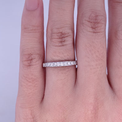 Brilliant Diamond Grain Set Ring