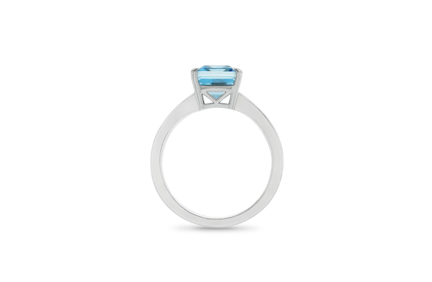 Aquamarine and Diamond Ring