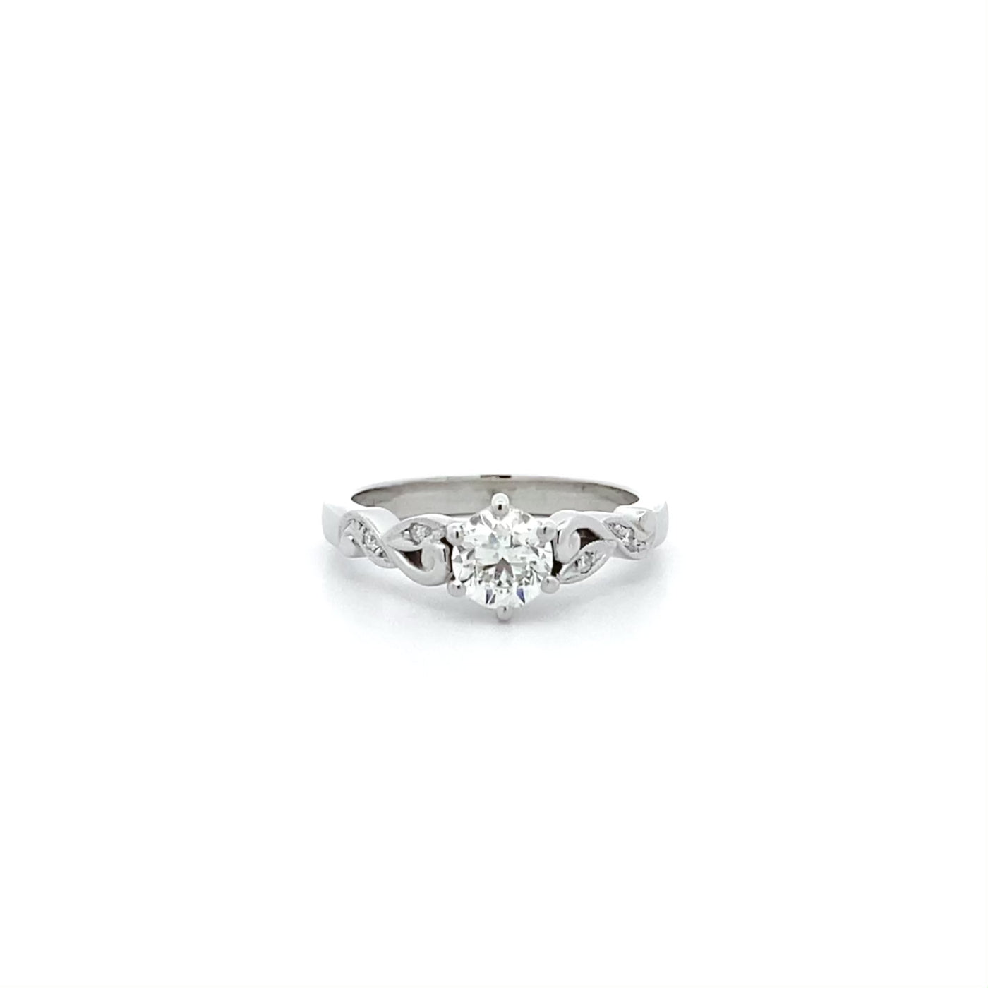 Lullaby: Brilliant Cut Diamond Solitaire Ring in Platinum | 0.70ct G VS