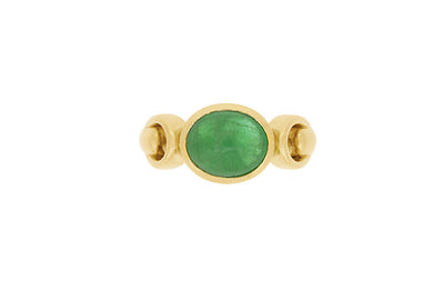 Cabochon Emerald Dress Ring