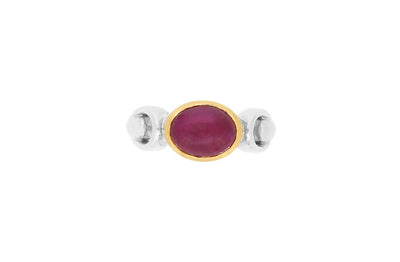 Cabochon Ruby Dress Ring