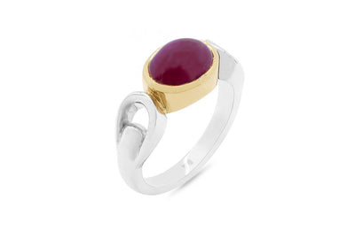 Cabochon Ruby Dress Ring
