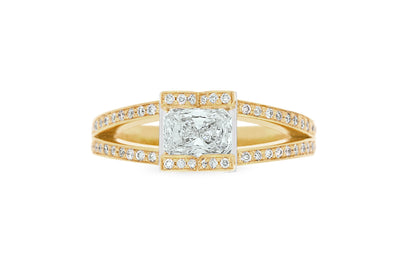 Corin: Radiant Cut Diamond Solitaire Ring