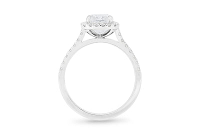 Adorn: Cushion Cut Diamond Halo Ring