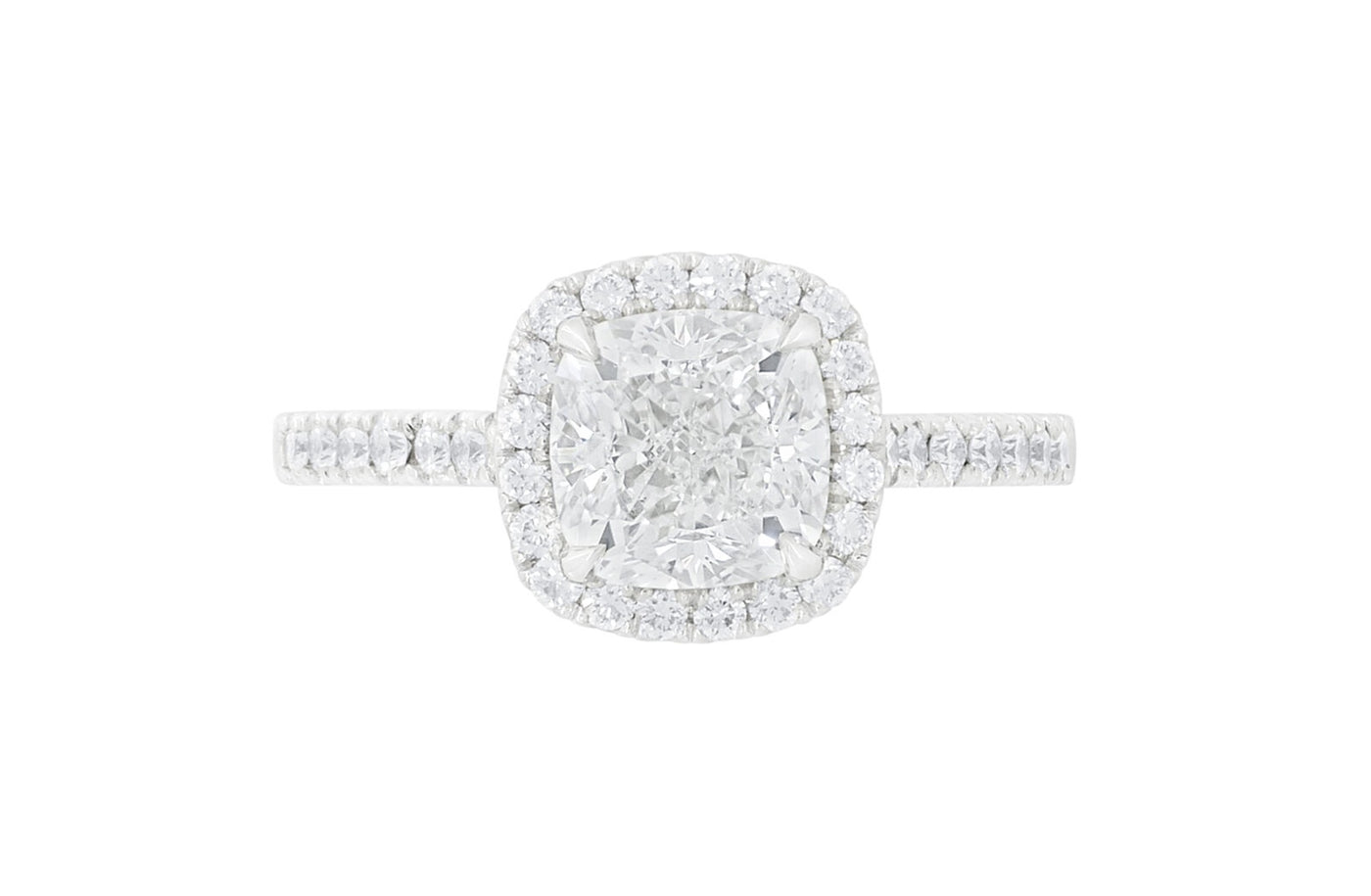 Adorn: Cushion Cut Diamond Halo Ring.