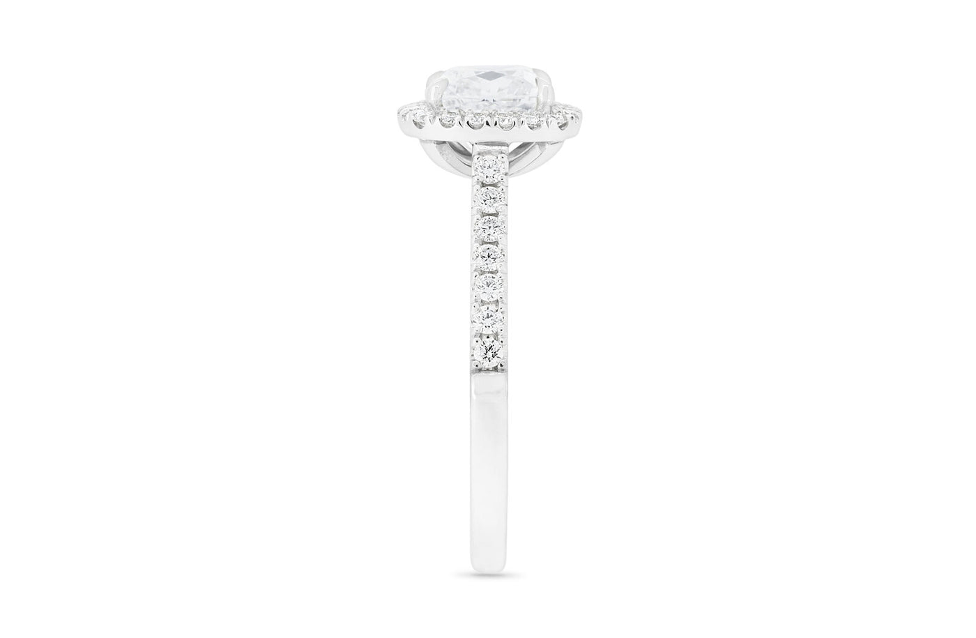 Adorn: Cushion Cut Diamond Halo Ring