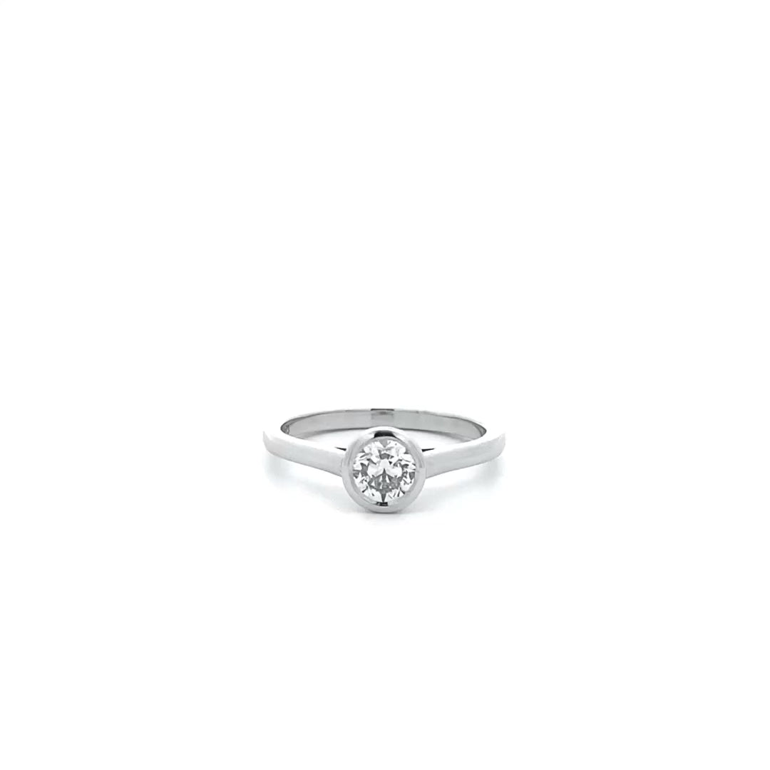 Serenity: Brilliant Cut Diamond Solitaire Ring