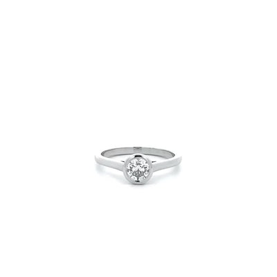 Serenity: Brilliant Cut Diamond Solitaire Ring