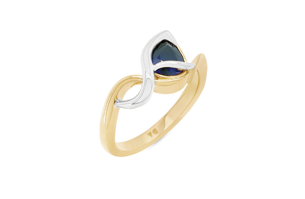 Ripple: Blue Sapphire Dress Ring