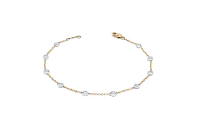 Bezel Set Diamond Bracelet in 9ct Yellow Gold  | 0.33ctw