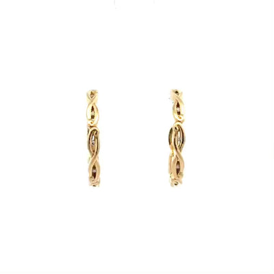 Marena: Diamond Hoop Earrings