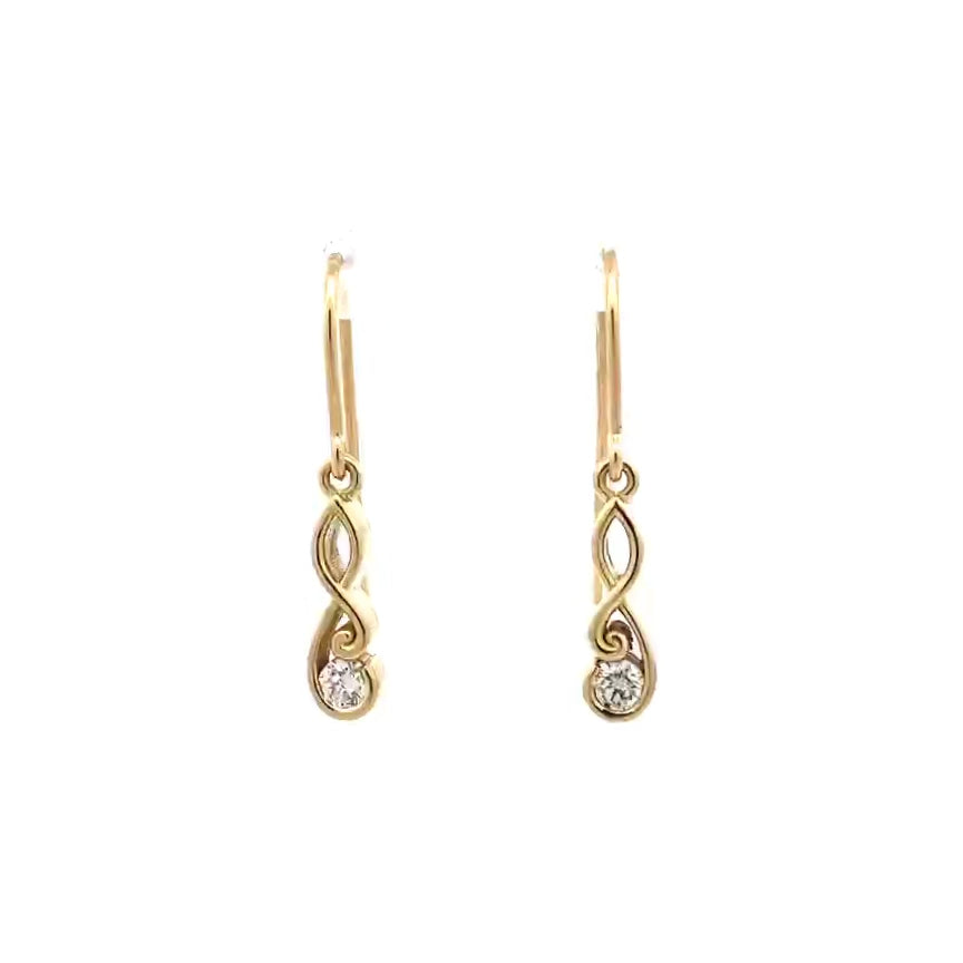 Poipoi: Diamond Drop Earrings