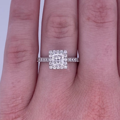 Adorn: Princess Cut Diamond Halo Ring