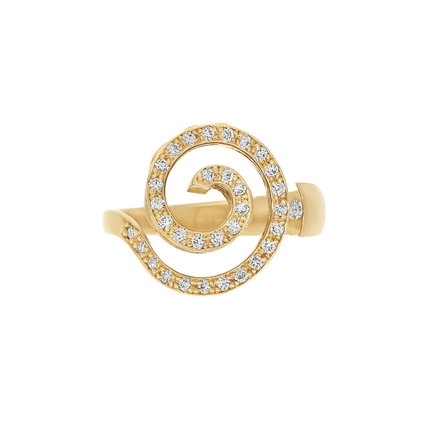 Ivy: Diamond Set Spiral Ring
