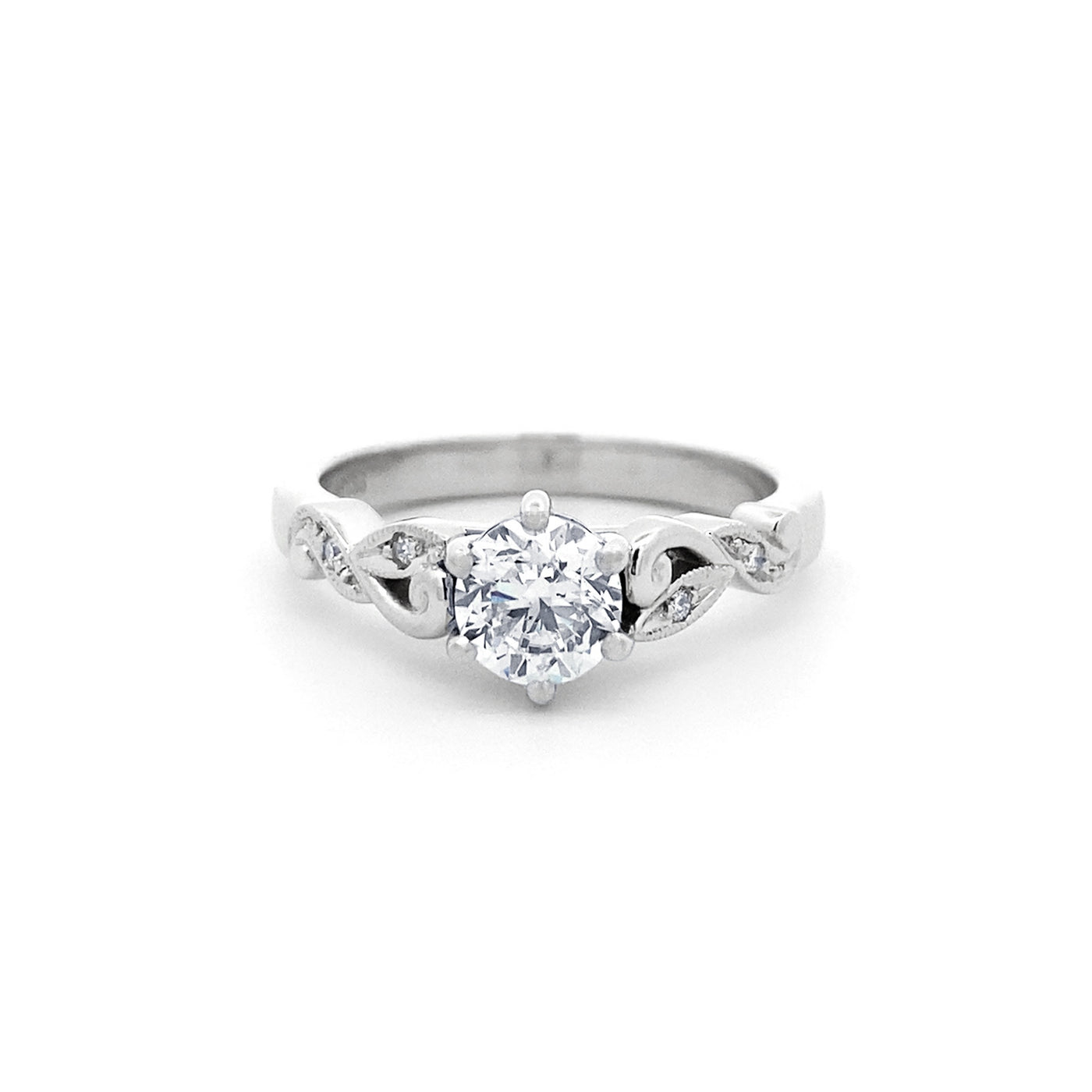 Lullaby: Brilliant Cut Diamond Solitaire Ring in Platinum | 0.70ct G VS