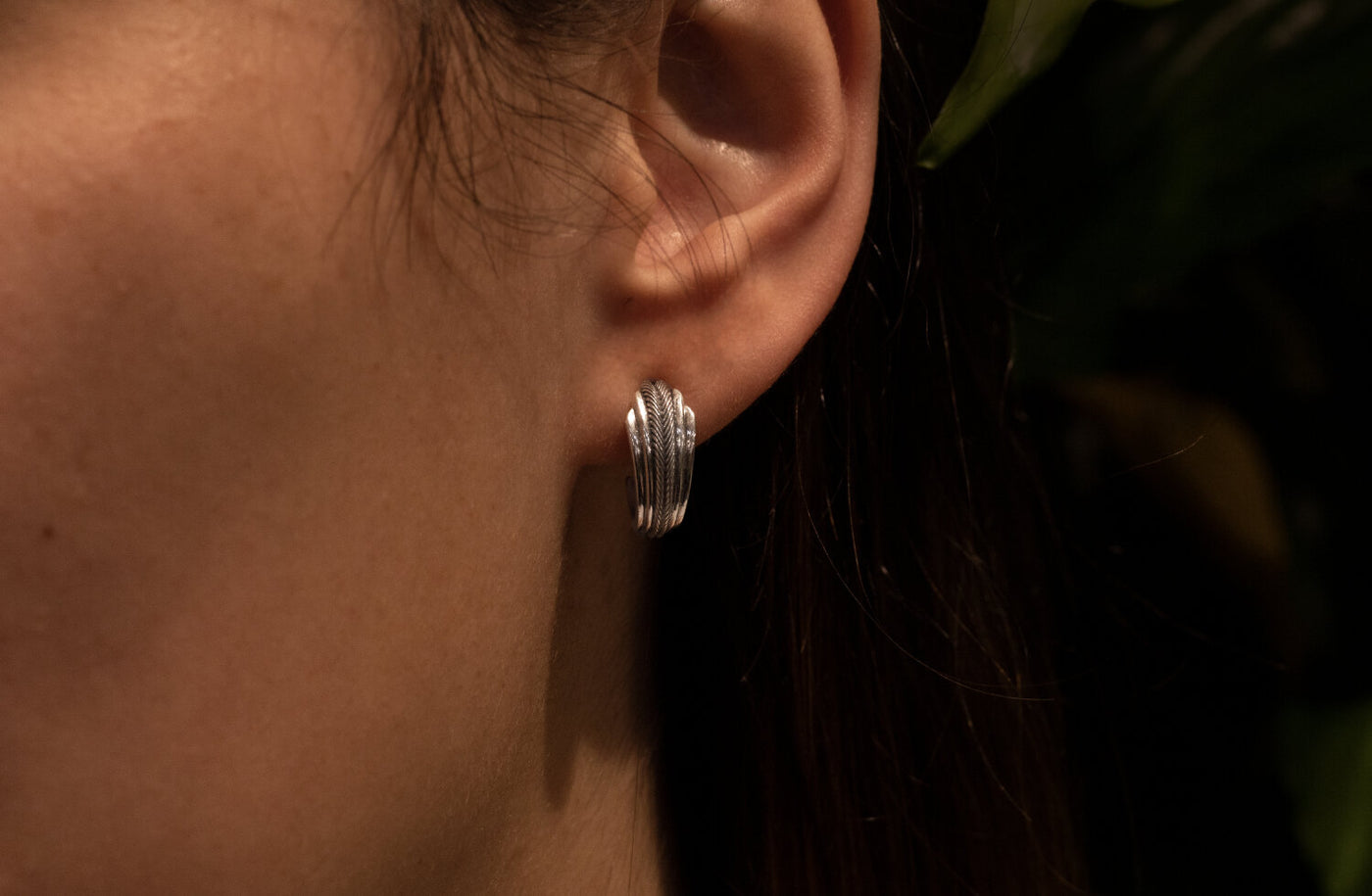 Pīwakawaka Hoop Earrings