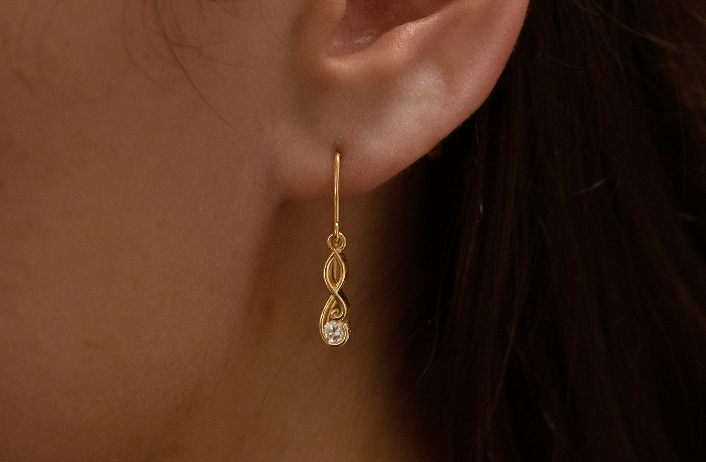 Poipoi: Diamond Drop Earrings
